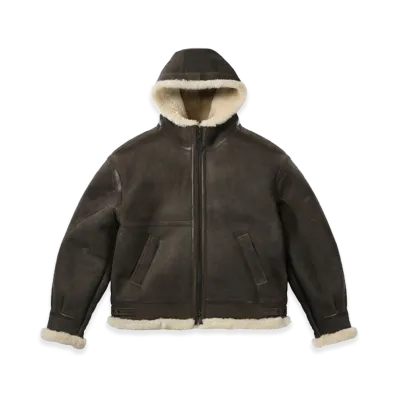 PALACE Sheepskin Flying Jacket "Brown"
