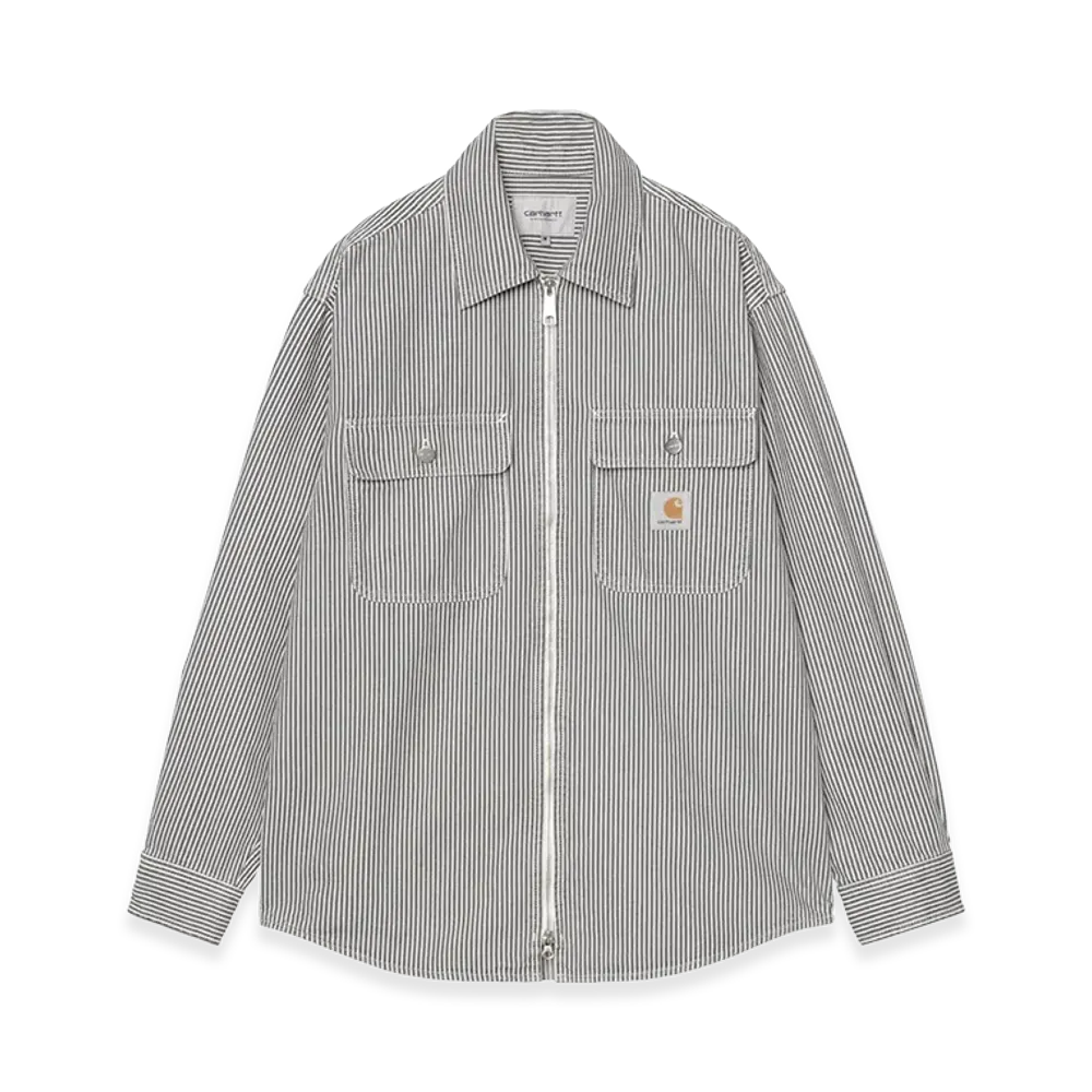 Carhartt WIP Mercer Shirt Jac "Mercer Stripe/Graphite/Wax/Stone Washed"