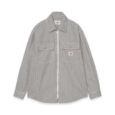 Carhartt WIP Mercer Shirt Jac "Mercer Stripe/Graphite/Wax/Stone Washed"