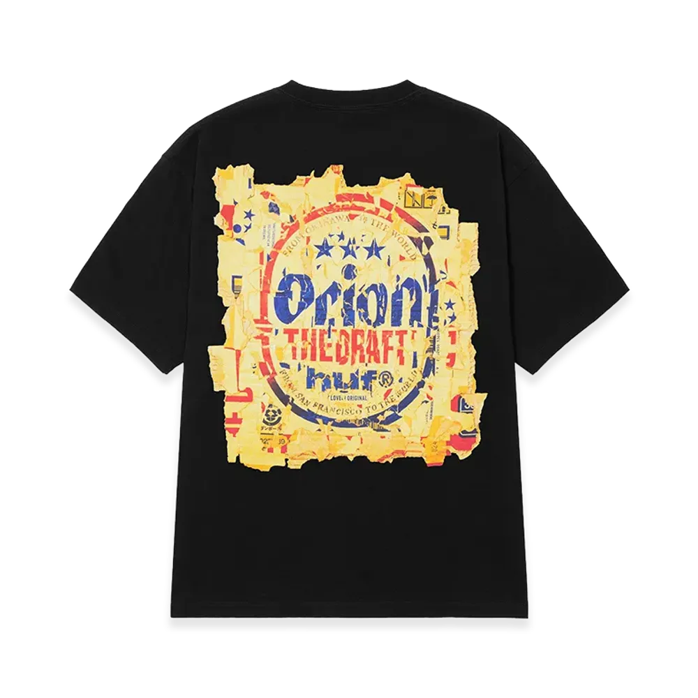 HUF x ORION Draft Tee "Black"