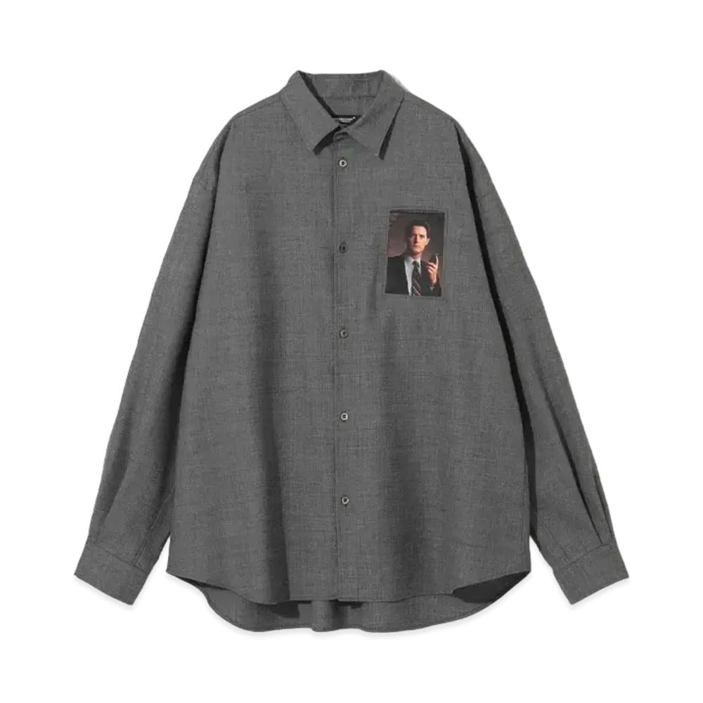UNDERCOVER Twin Peaks Wool Polyester Shirt "T.Charcoal"