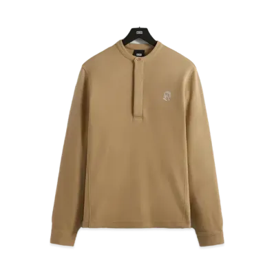 Kith Pique Essex Henley Popover "Canvas"
