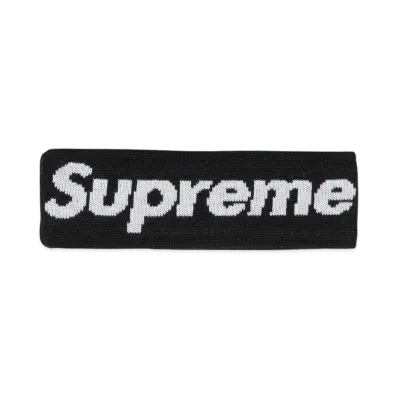 Supreme x New Era Big Logo Headband "Black"