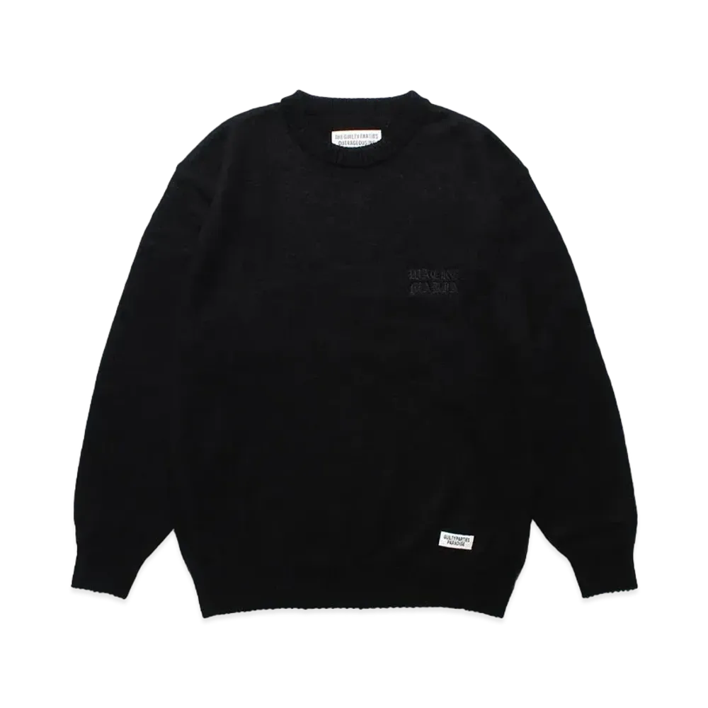WACKO MARIA Mohair Knit Sweater "Black"