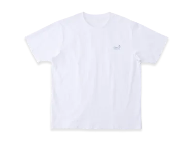 FEELS. One Point Logo Stitch T-Shirt "White/Light Blue"