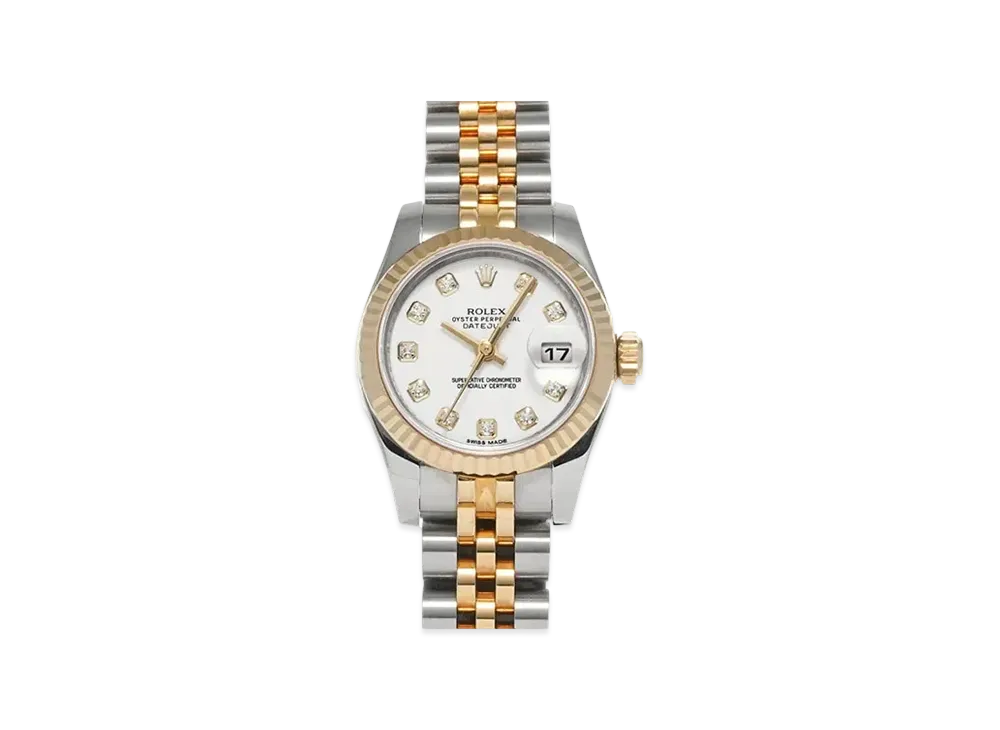 ROLEX Lady-Datejust 10P Diamonds "White/Stainless Steel/Yellow Gold"