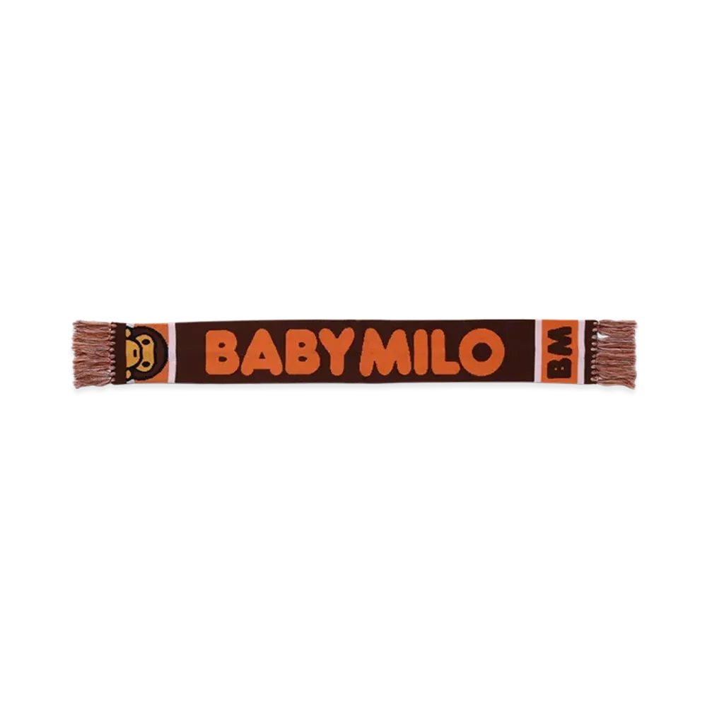 A BATHING APE Baby Milo Knit Scarf Kid's "Brown"