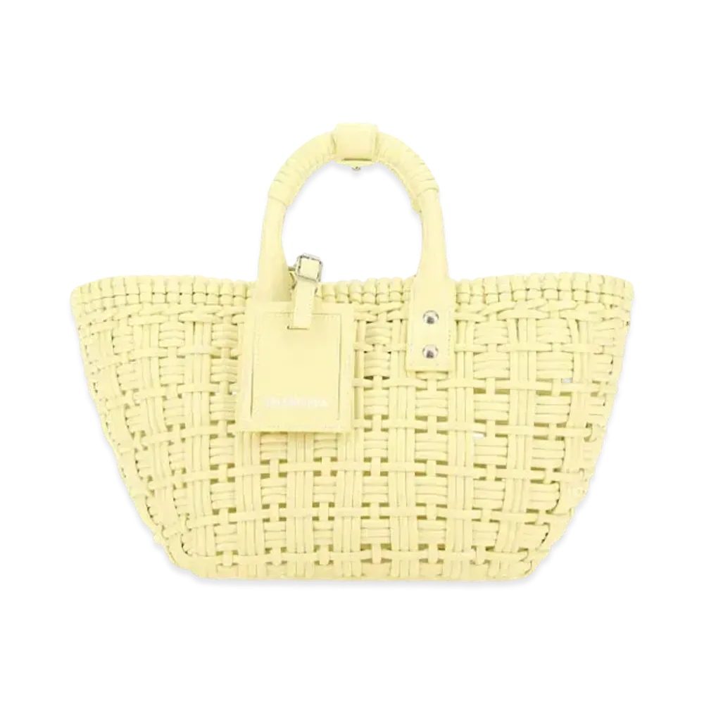 BALENCIAGA Bistro XS Basket With Strap "Yellow"