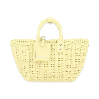 BALENCIAGA Bistro XS Basket With Strap "Yellow"