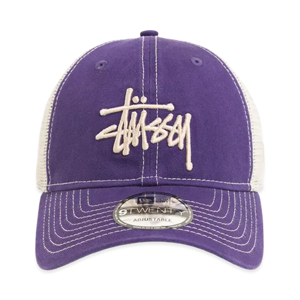 Stussy New Era 9Twenty Washed Basic Trucker "Violet"