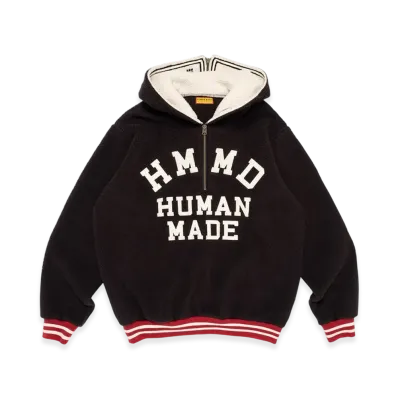 HUMAN MADE Half-Zip Fleece Pullover "Black"