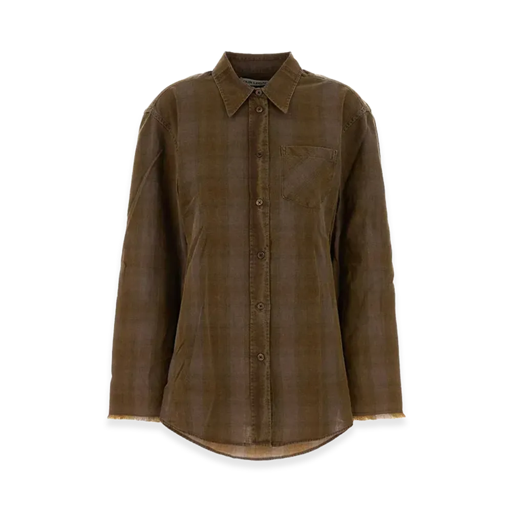 OUR LEGACY Women's Cotton Daisy Shirt "Brown"