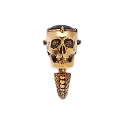 Alexander McQUEEN Victorian Skull Ring "Antique Gold"