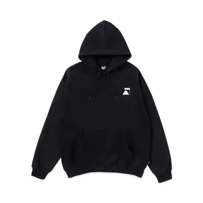 POLeR Summit Fleece Logo Hoodie "BlackWhite"