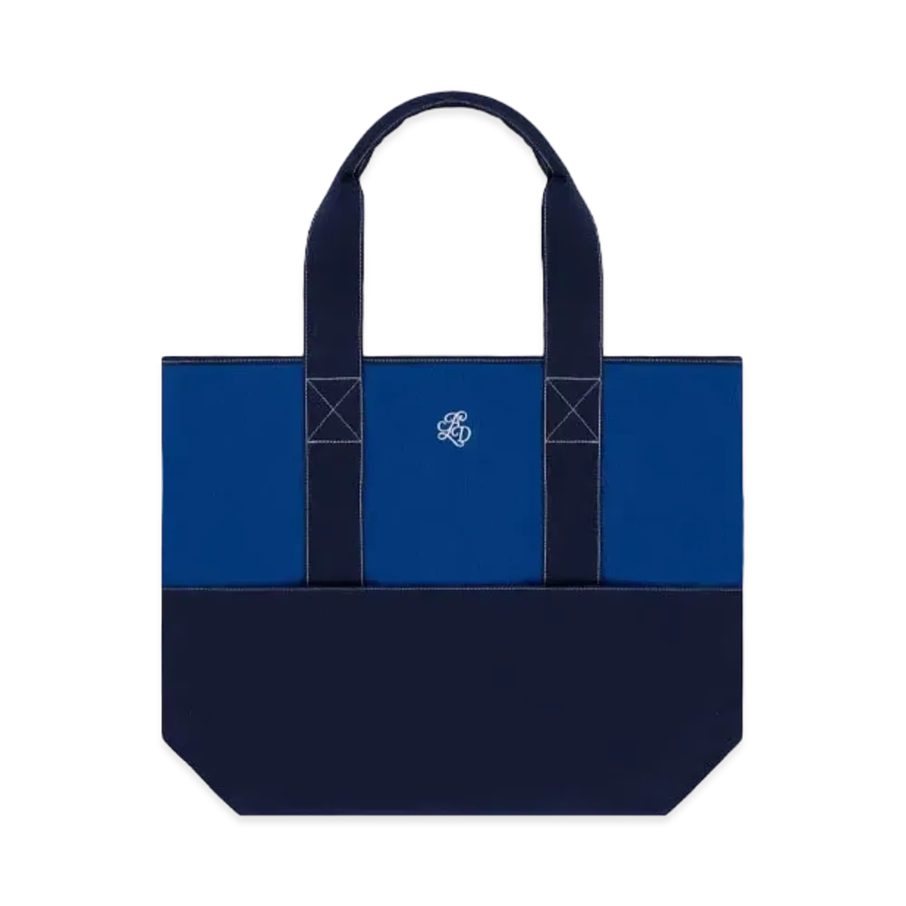 Aime Leon Dore Monogram Contrast Tote Bag "Navy & Blue"