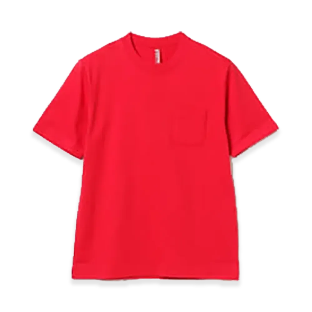 BEAMS JAPAN x LOOPWHEELER Pocket T-Shirt "Nippon Red"