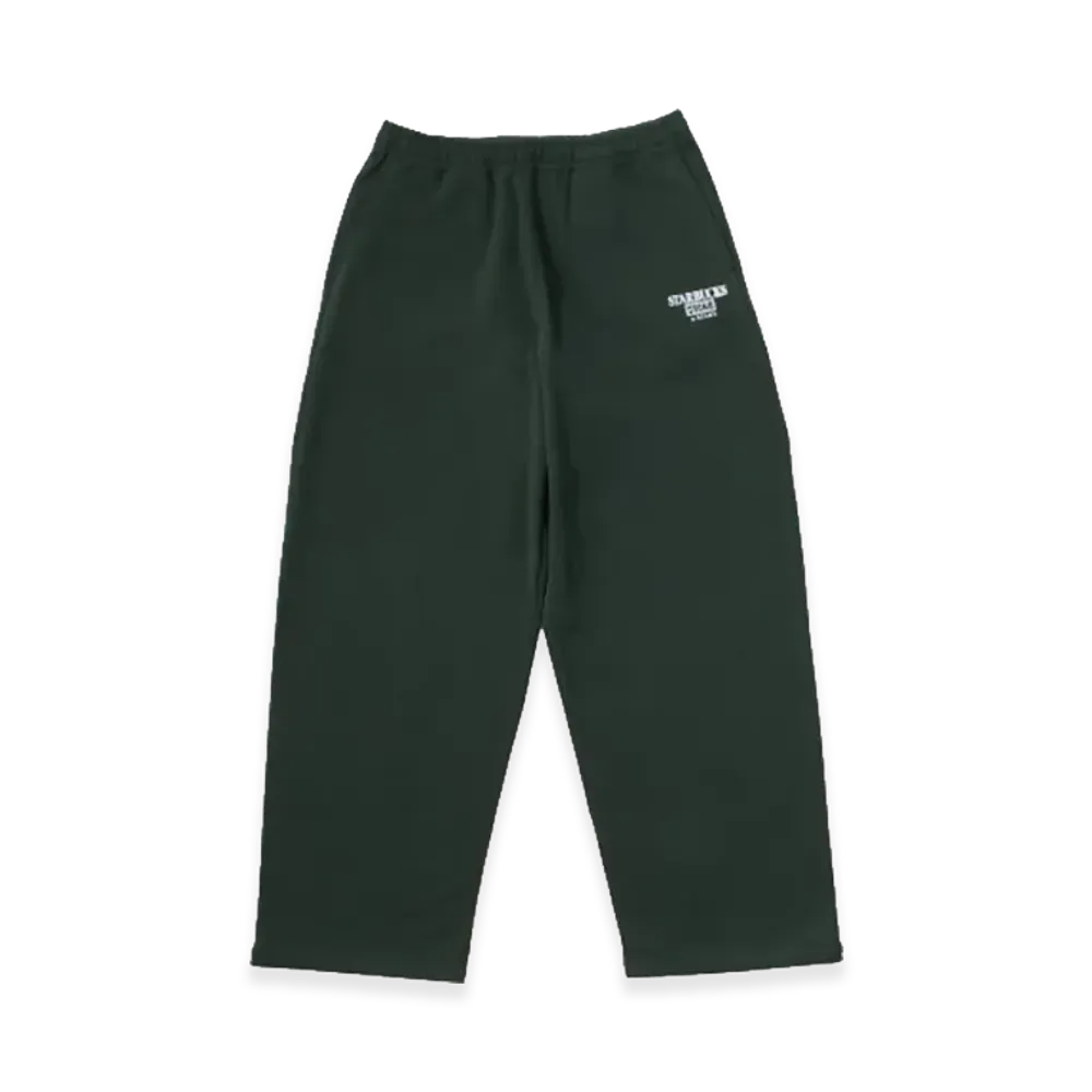 STARBUCKS STAND x BEAMS Logo Sweatpants "Green"