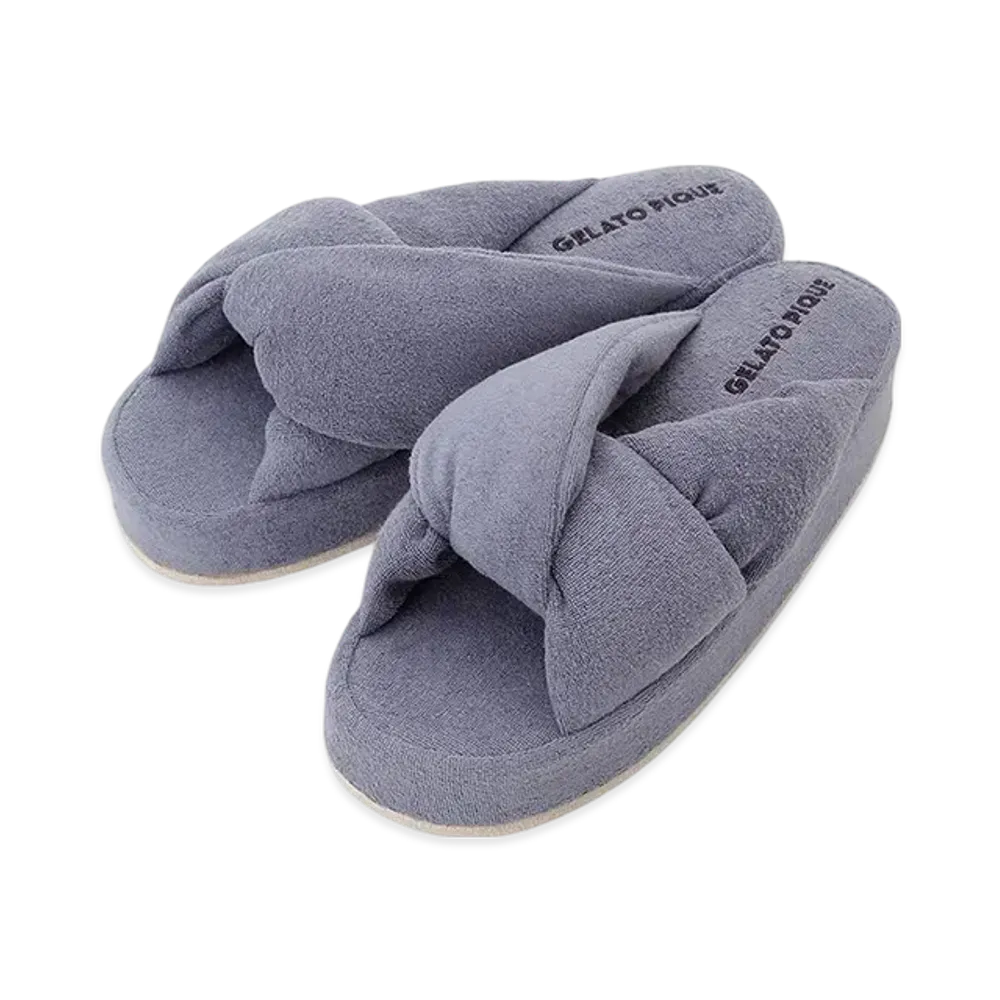 GELATO PIQUE Colorful Pile Room Shoes "Navy"