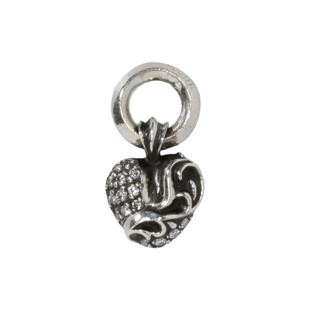 Chrome Hearts Heart Charmt Pave Diamonds "SILVER x GOLD"