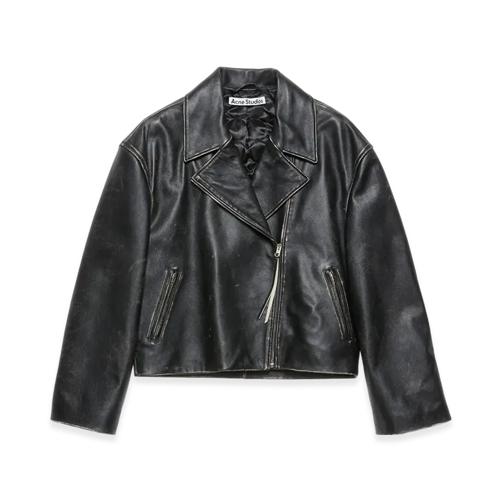 Acne Studios Leather Jacket "Black"