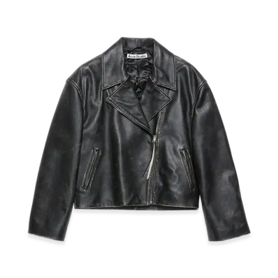 Acne Studios Leather Jacket "Black"