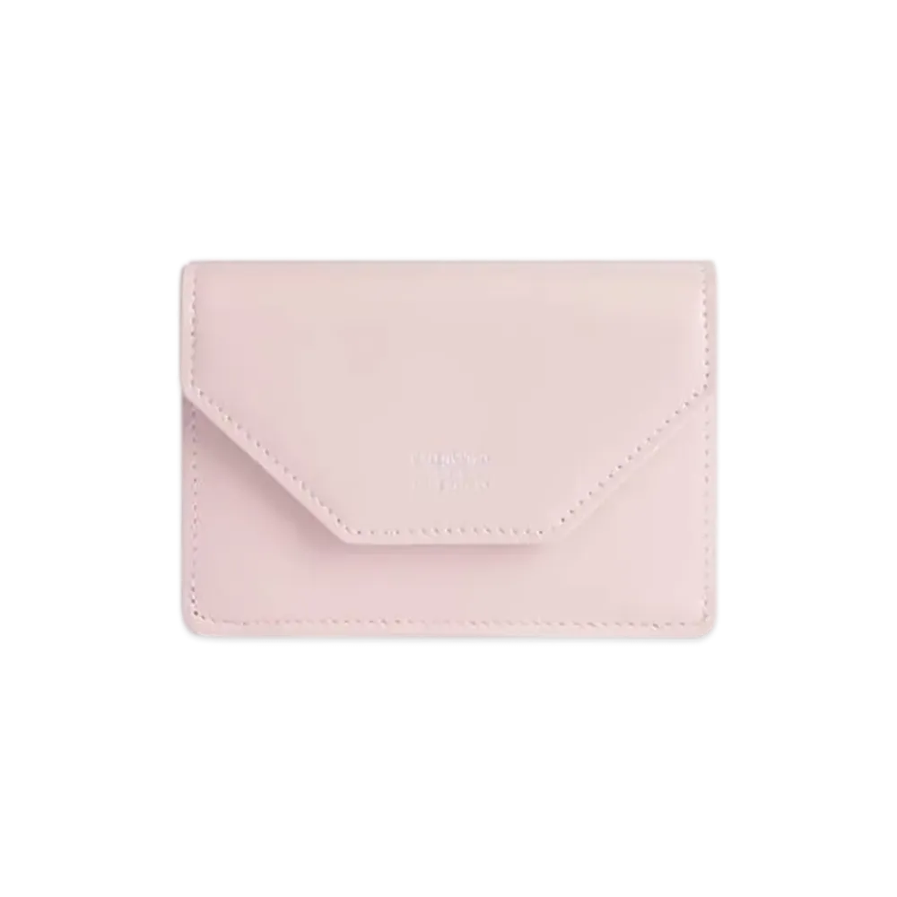 BALENCIAGA Envelope Mini Wallet "Suede Pink/Dark Burgundy"