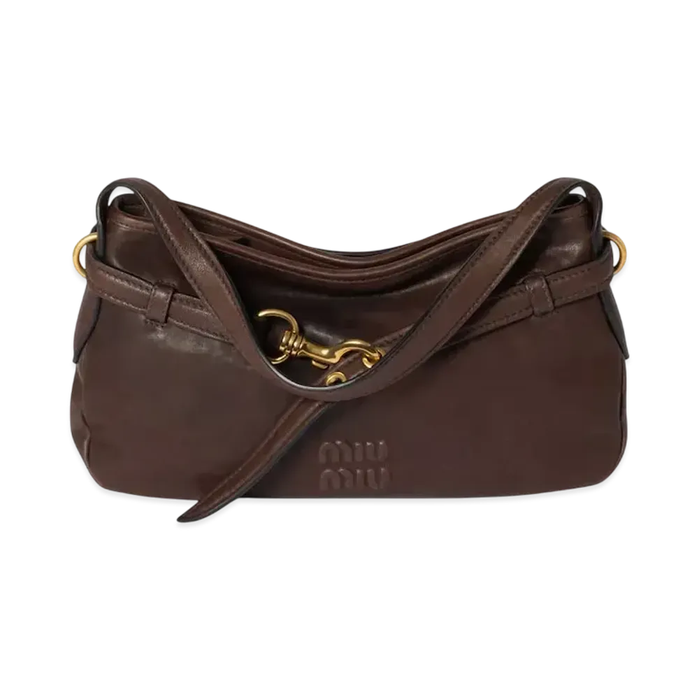 MIUMIU Aventure Nappa Leather Bag Regular "Brown"