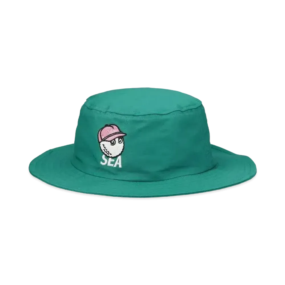 WIND AND SEA x MALBON BUCKET HAT "Green"