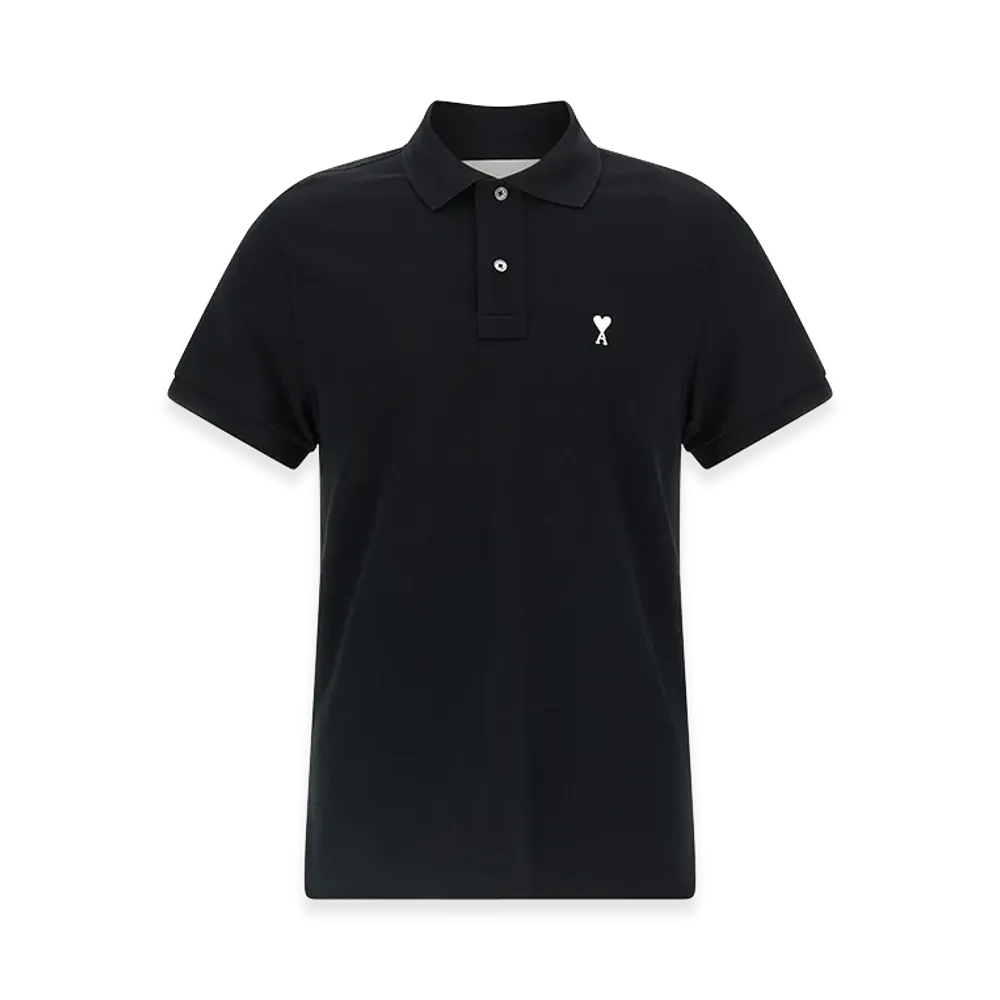 AMI PARIS Ami De Coeur Polo Shirt "Black"