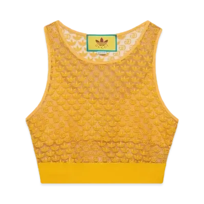 adidas x GUCCI GG Tulle Top "Yellow"