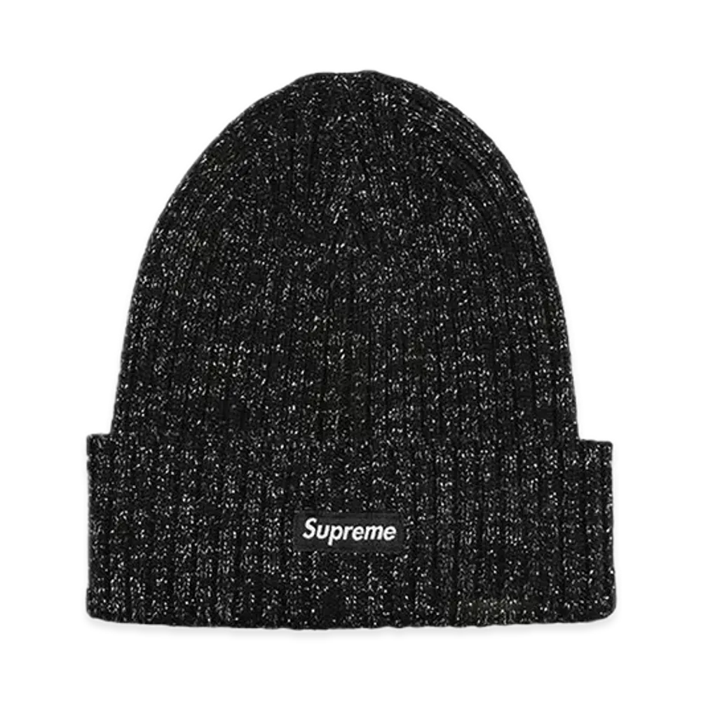 Supreme Overdyed Beanie "Metallic Black" (25SS)