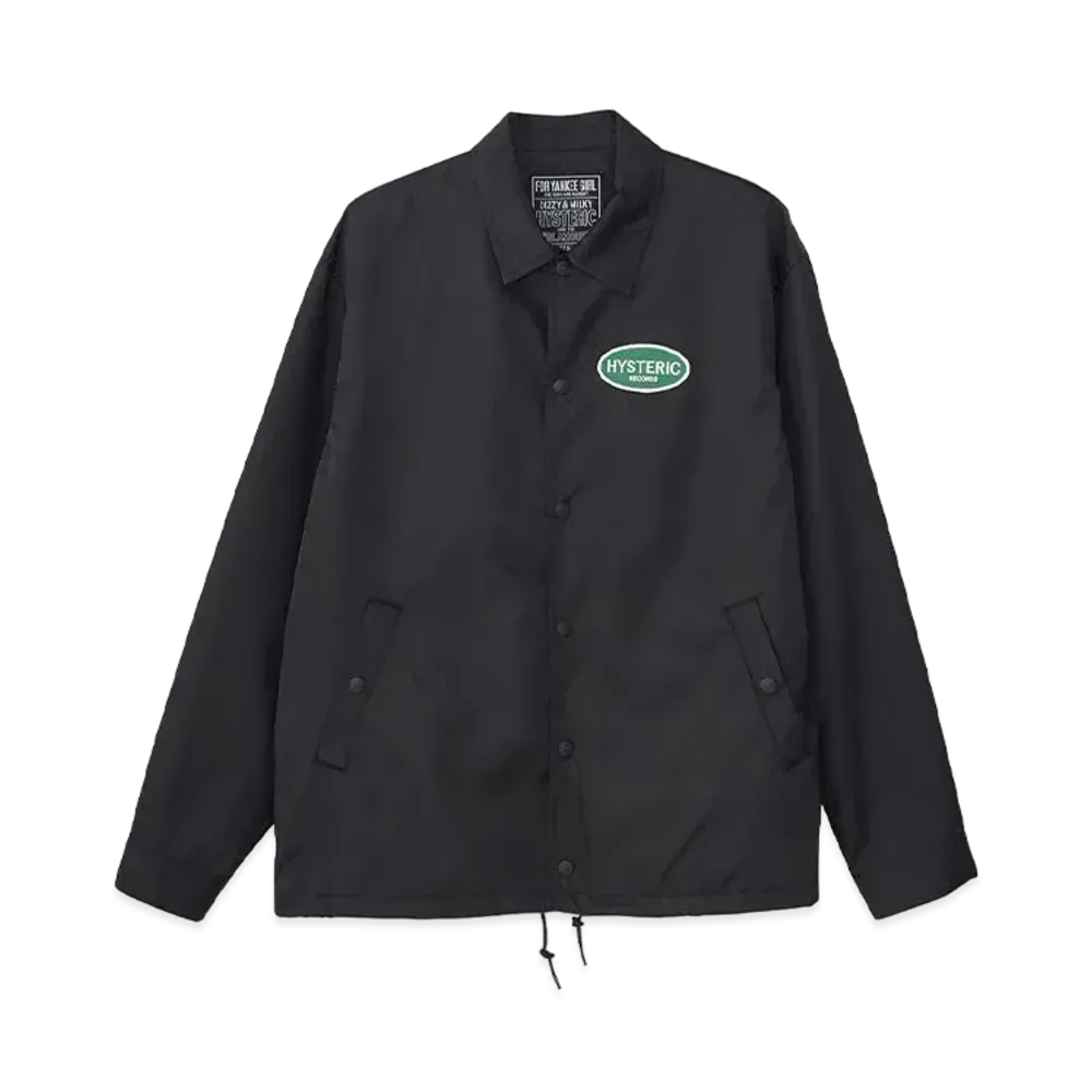 HYSTERIC GLAMOUR Hysteric Records Coach Jacket "Black"