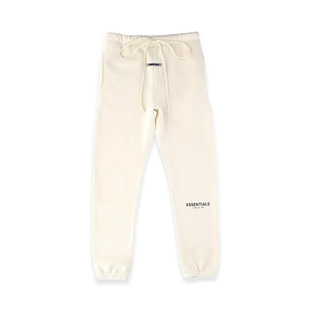 FEAR OF GOD ESSENTIALS Reflector Logo Sweatpants "Cream"