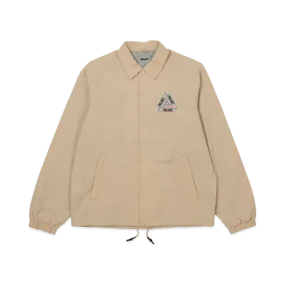 PALACE TRI OUTLINE COACH JACKET "Tan"