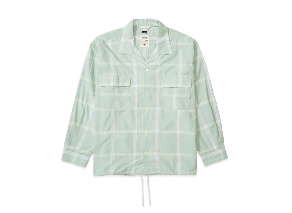 nanamica Palaka Check Shirt "CoralGreen"