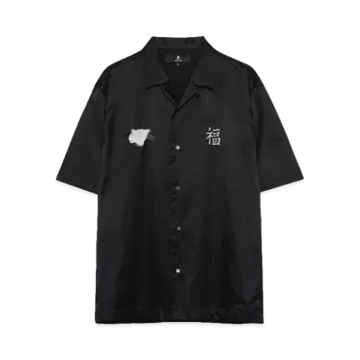 ANREALAGE PHOTOCHROMIC EMBROIDERY SHIRT "BLACK"