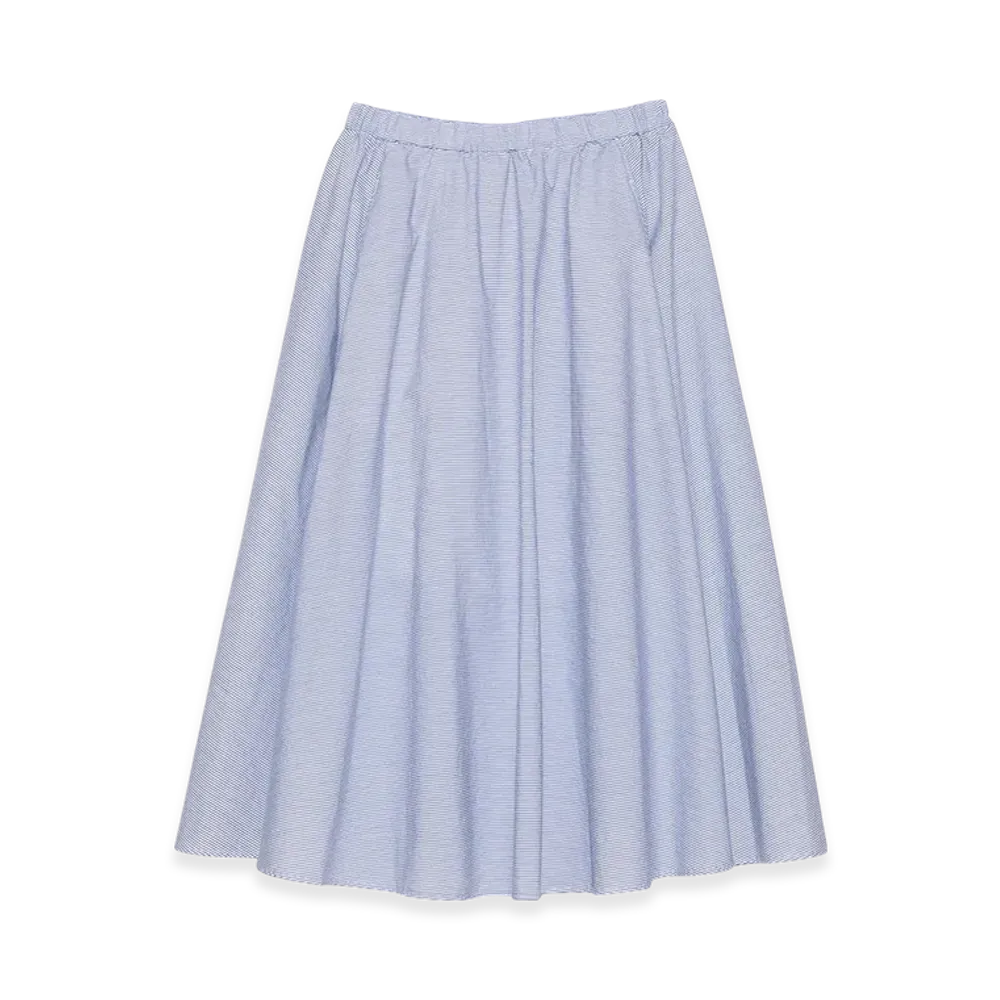 nanamica Stripe Circular Skirt "Navy"