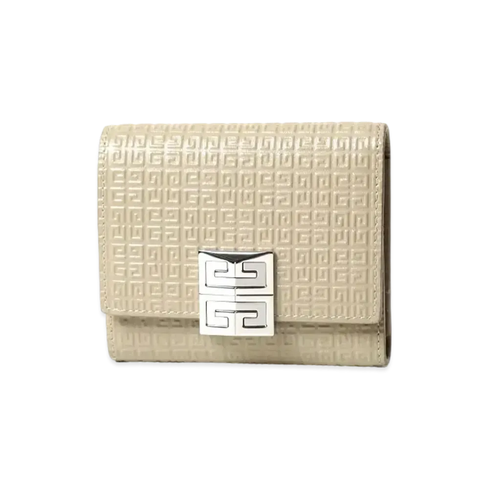 GIVENCHY 4G Trifold Wallet In 4G Leather "Dune"