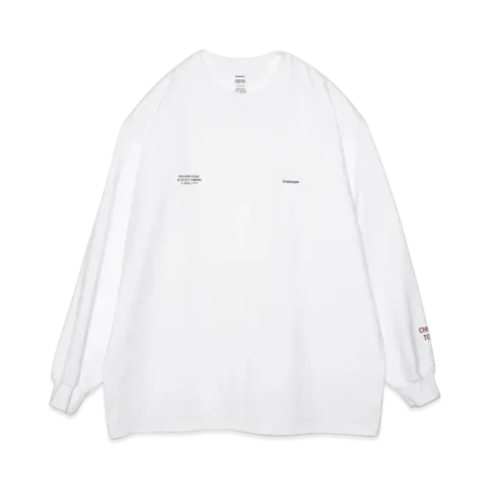 Graphpaper Benjamin Edgar For Gp L/S Oversized Tee "White"