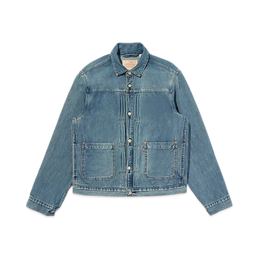 Levi's Vintage Pleats Trucker Jacket "Medium Indigo"
