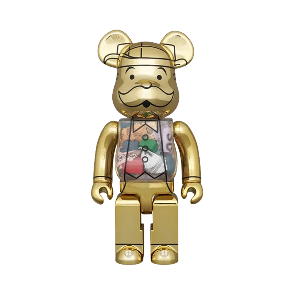 MEDICOM TOY "BEARBRICK" Monopoly 90Th Anniversary Edition 400%