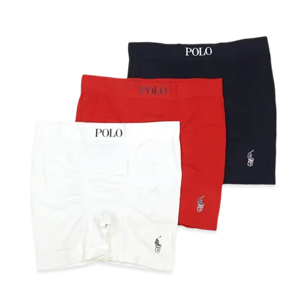 Polo Ralph Lauren 3 Pack Freedom FX Seamx Boxer Brief "Navy/White/Red"