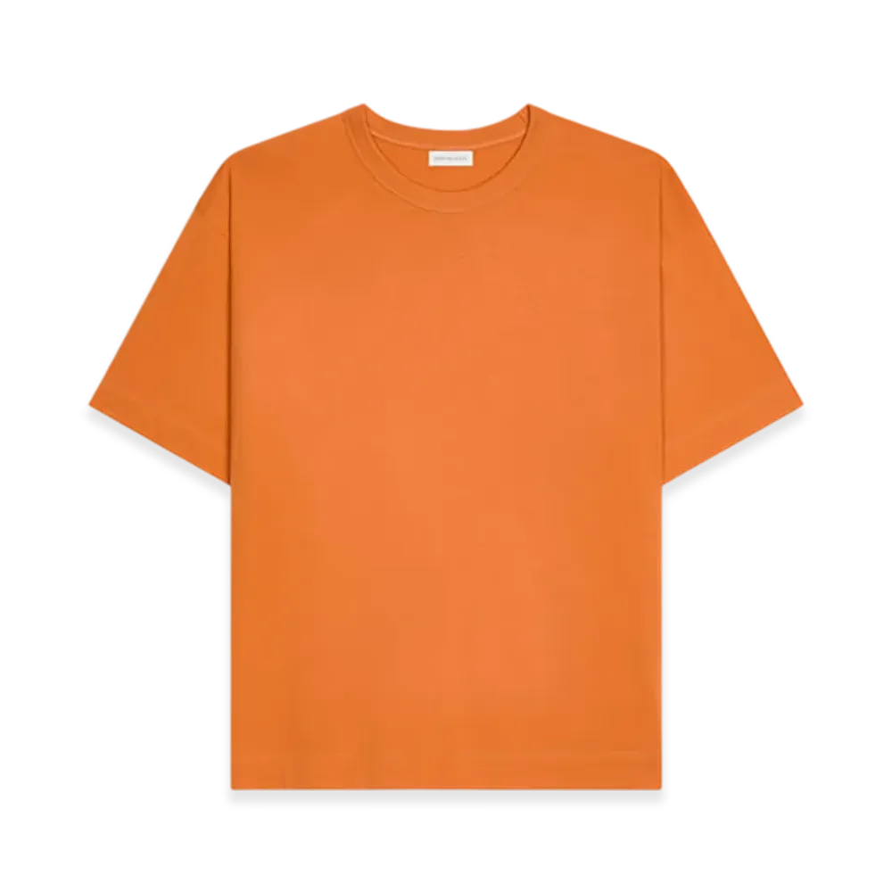 DRIES VAN NOTEN Women's Loose Cotton Tee "Orange"