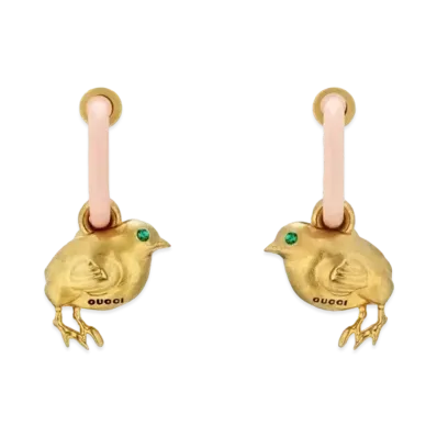 GUCCI Animal Print Earrings "Gold"