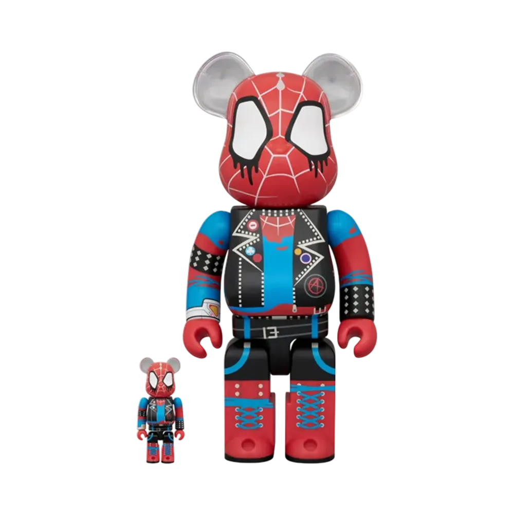MEDICOM TOY "BEARBRICK" -SPIDER-MAN: ACROSS THE SPIDER-VERSE- Spider-Punk 100% & 400%