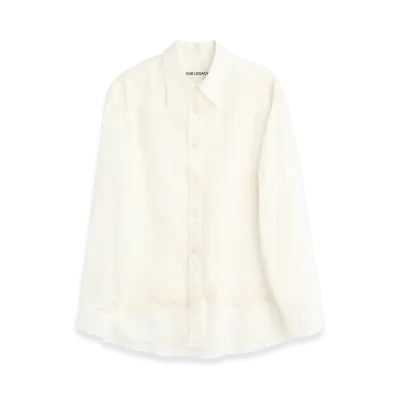 OUR LEGACY Women's Precious Shirt "Ivory Cloud Breezey Cotton"