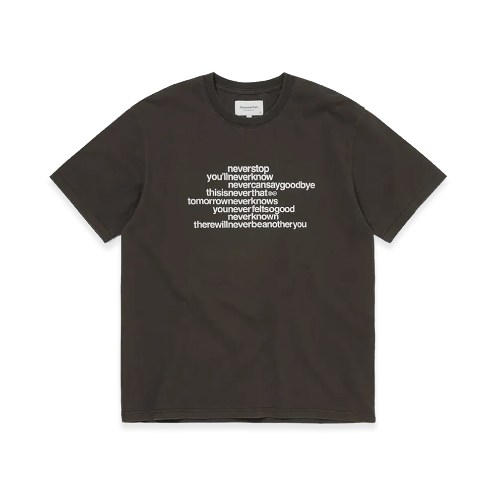 thisisneverthat x FRAGMENT Design Tee "Off Black"