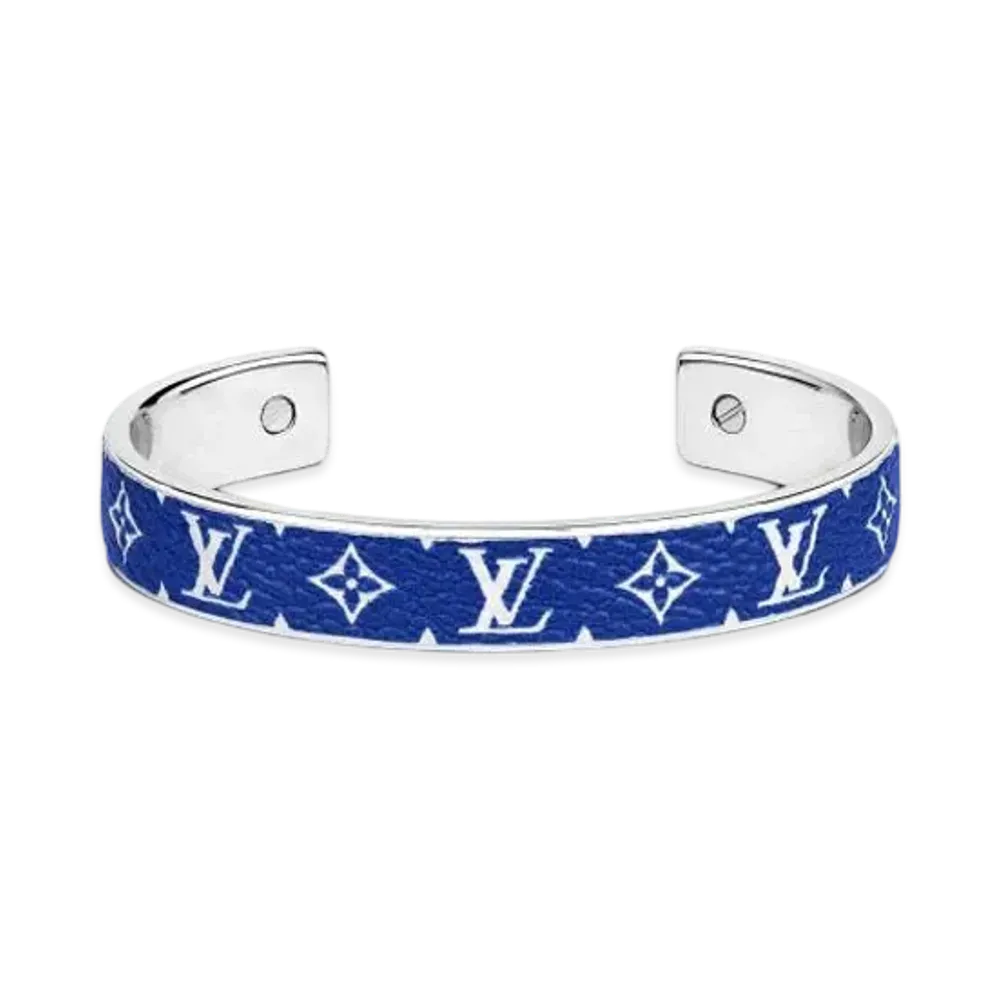 Louis Vuitton Wild LV Jonc Bracelet Monogram "Blue"