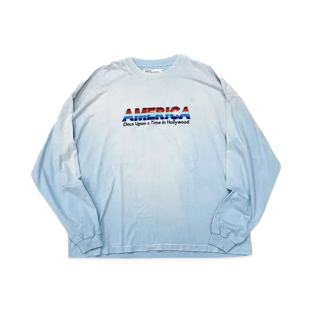 DAIRIKU AMERICA Vintage Sunburn Tee "Sunburn Aqua"