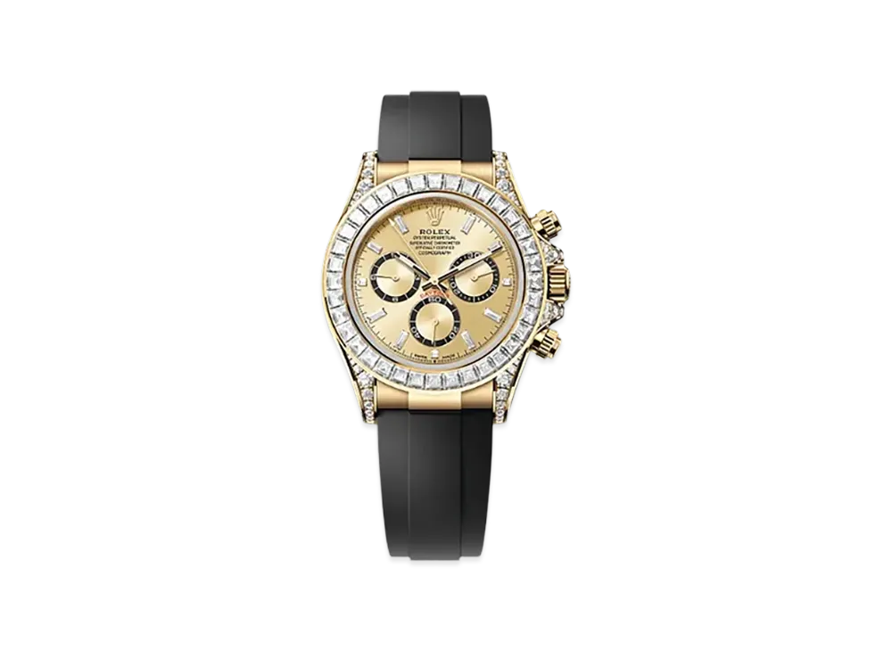 ROLEX Cosmograph Daytona 40mm Yellow Gold Diamond 126538TBR "Golden"